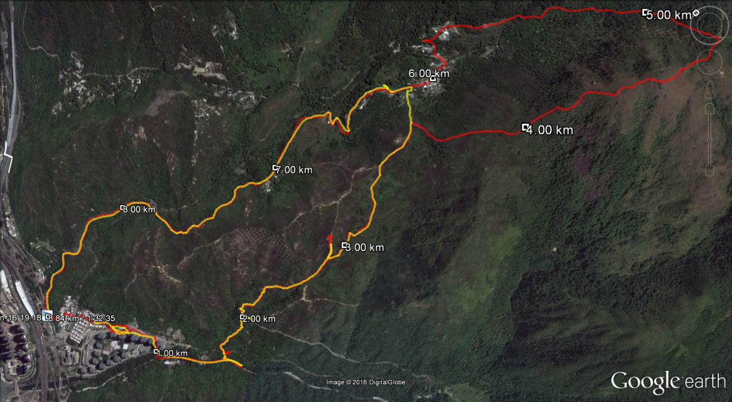 Tai Shui Hang 160601 8.84km 92mins