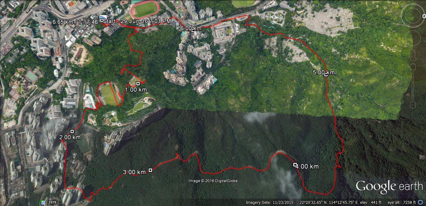 Choi Hung 160629 6.65km 77mins