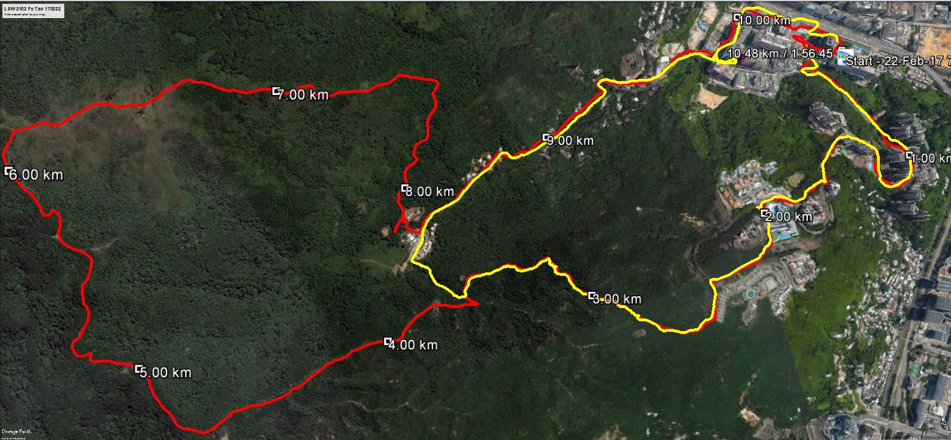 Fo Tan 170222 10.48km 116mins