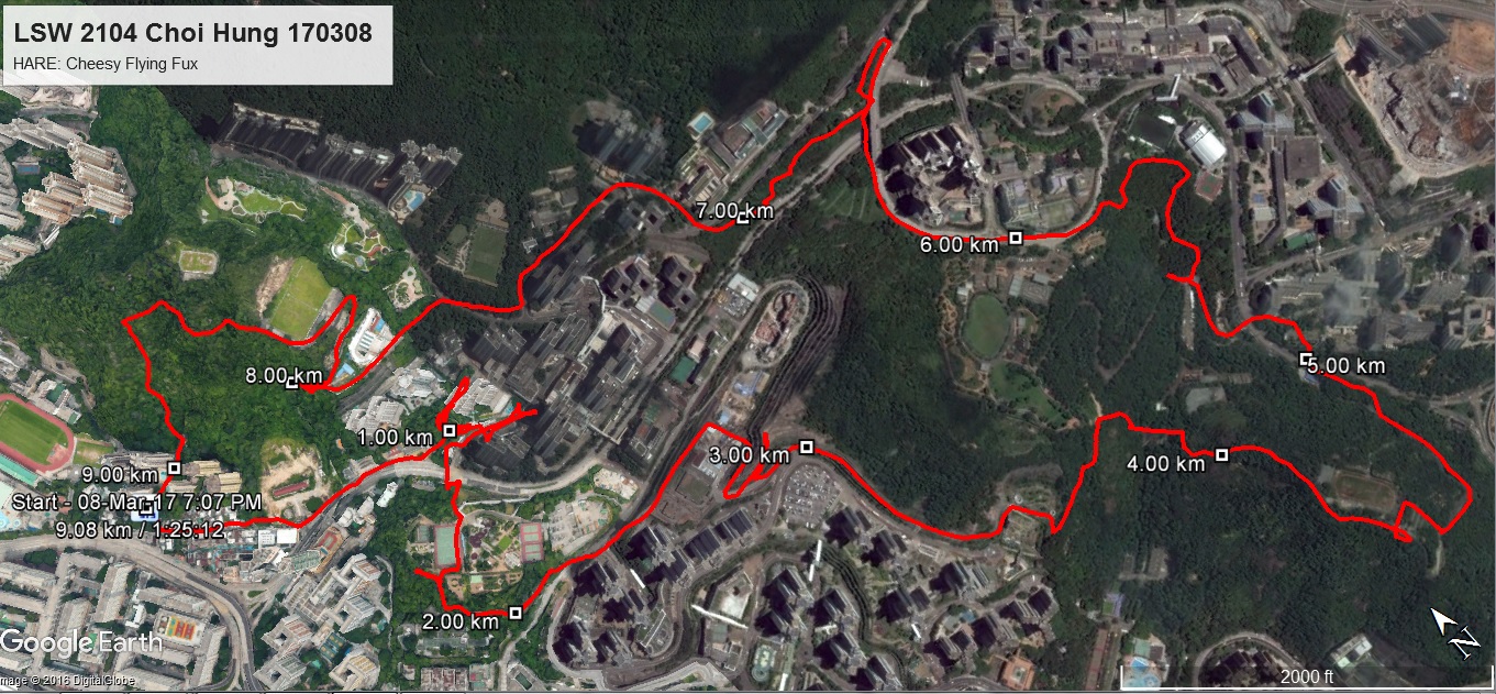  Choi Hung 170308 9.08km 85mins