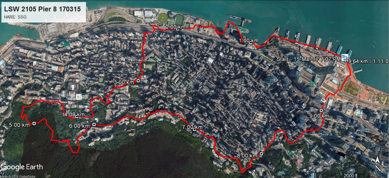 Pier 8 170315 9.64km 71mins