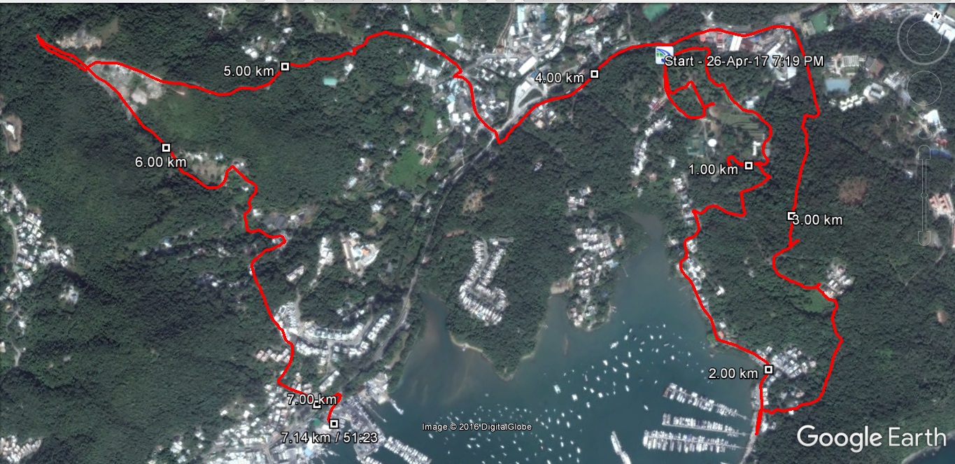 Sai Kung 170426 7.14km 51mins