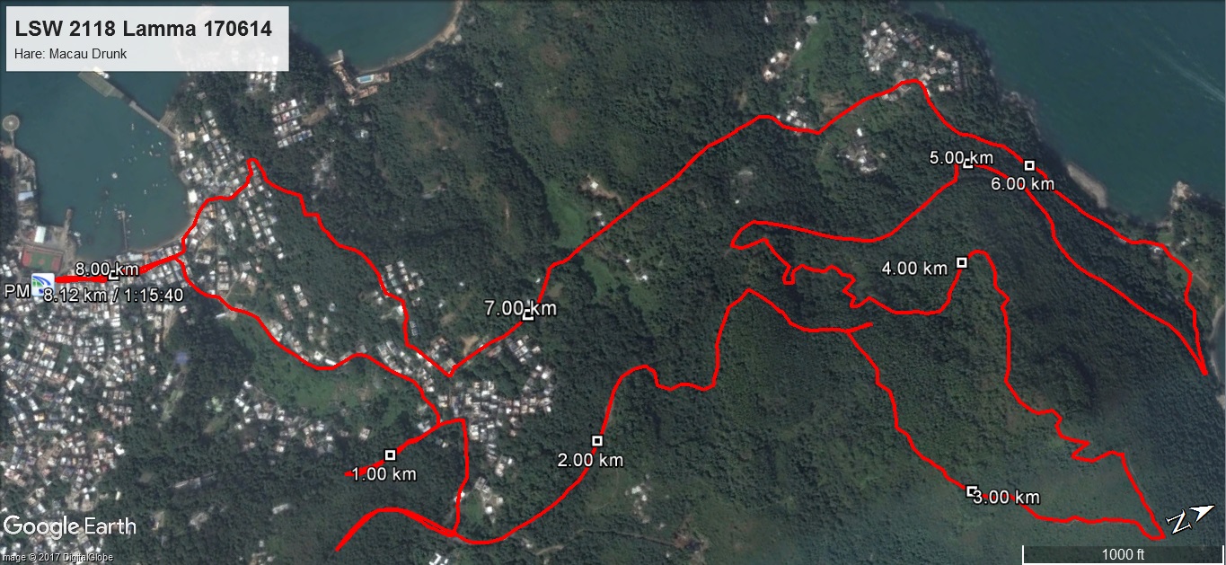 Lamma 170614 8.12km 75mins
