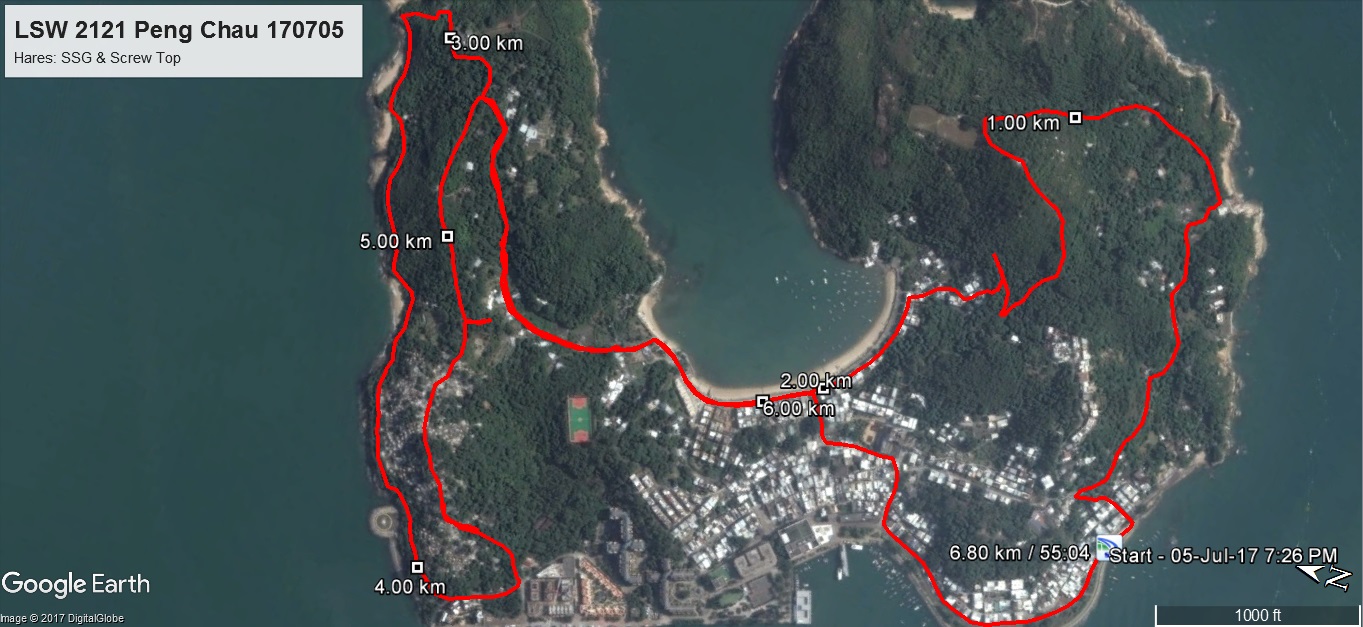 Peng Chau 170705 6.8km 58mins