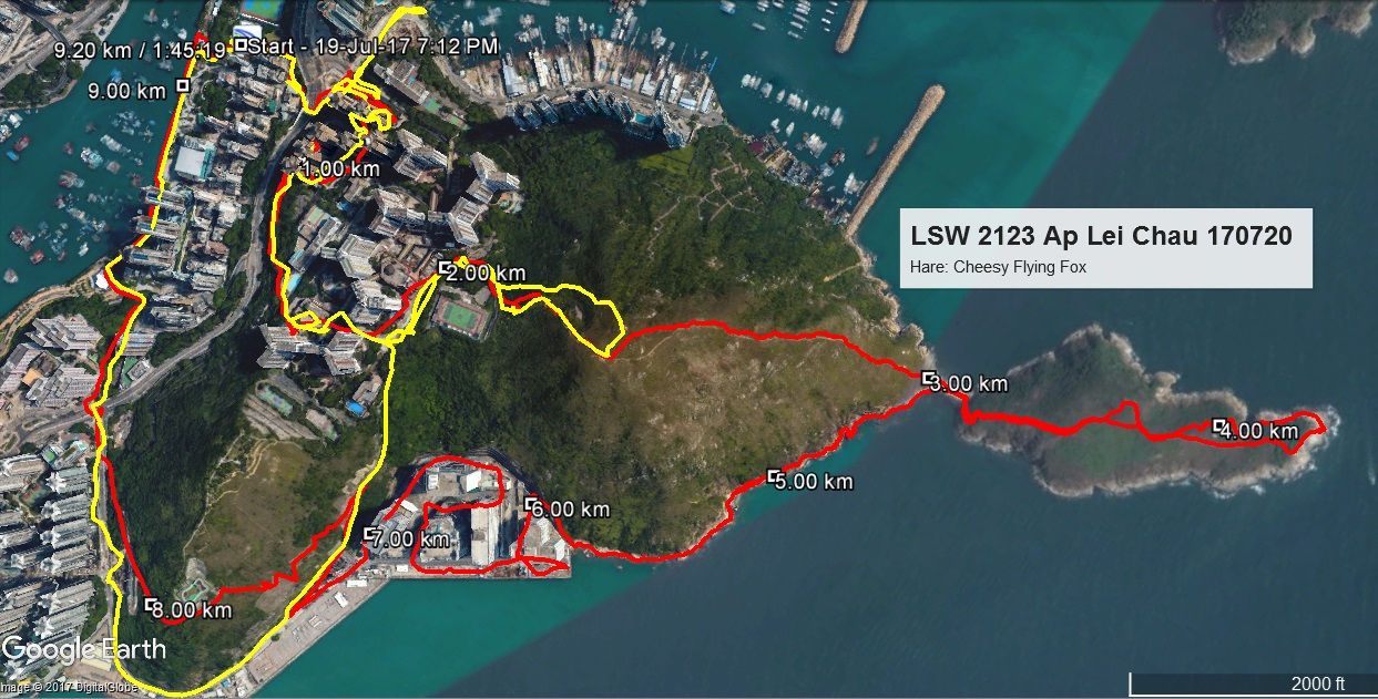 Ap Lei Chau 170720 9.20km 105mins