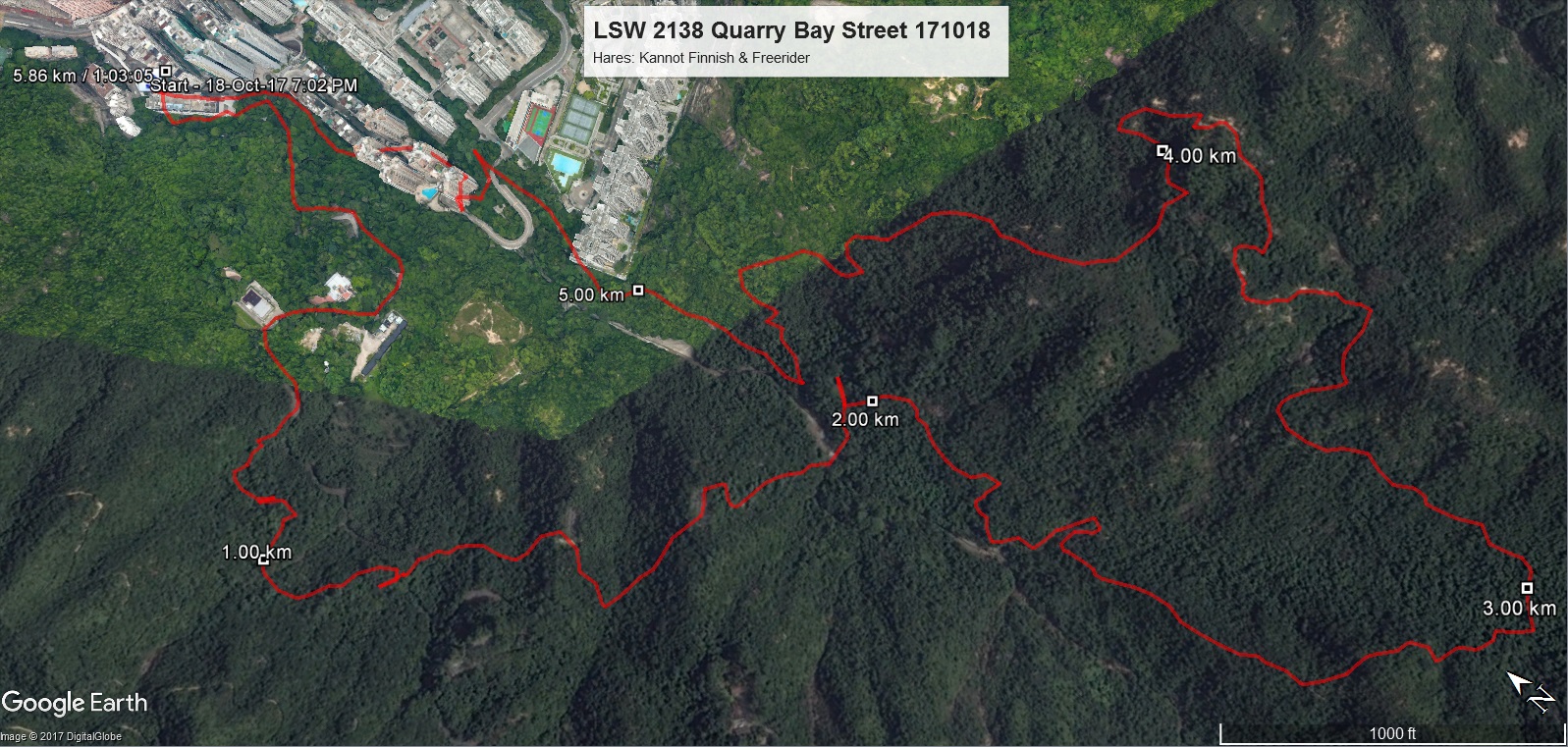 Quarry Bay Street 171018 5.86km 63mins