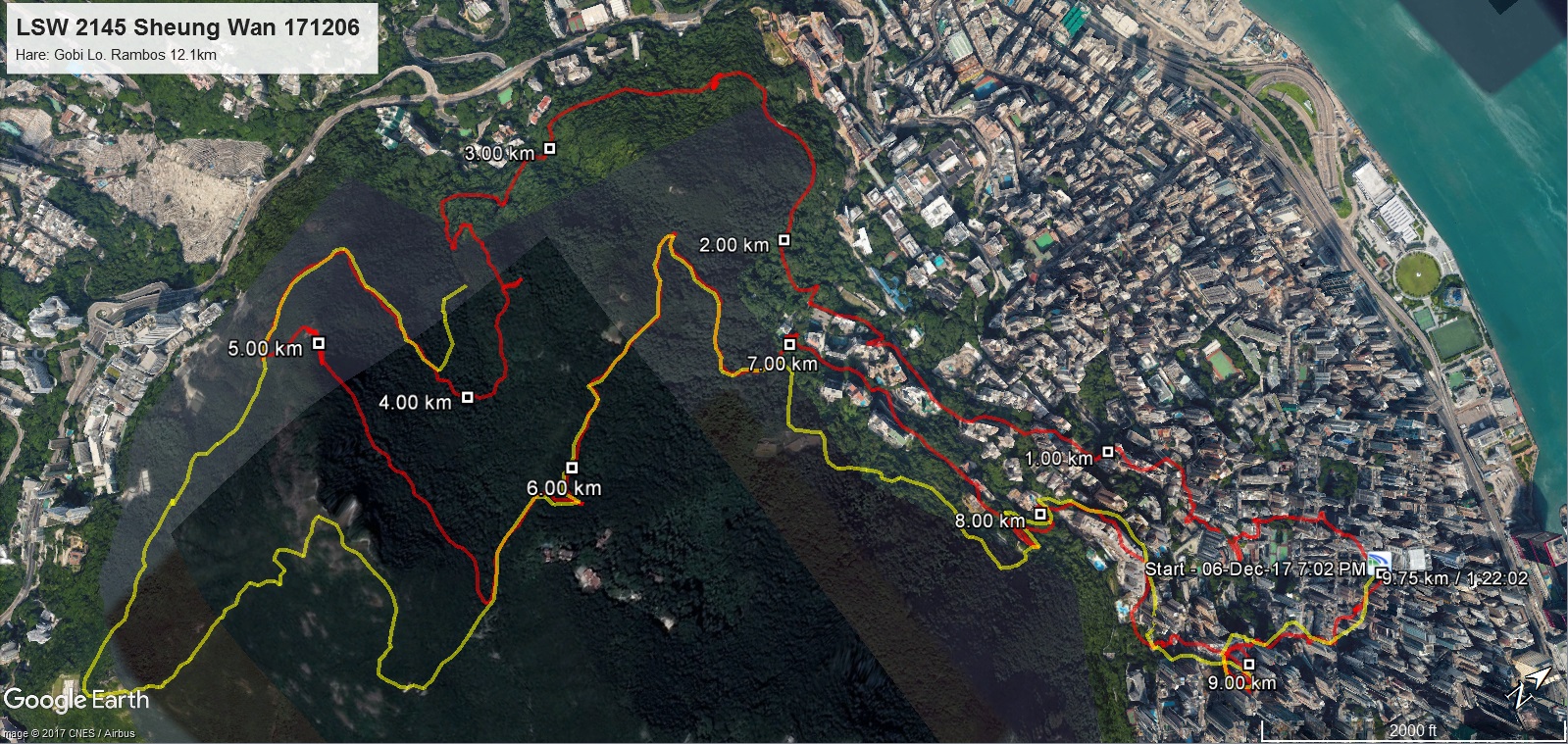 Sheung Wan 171206 12.1km 105mins