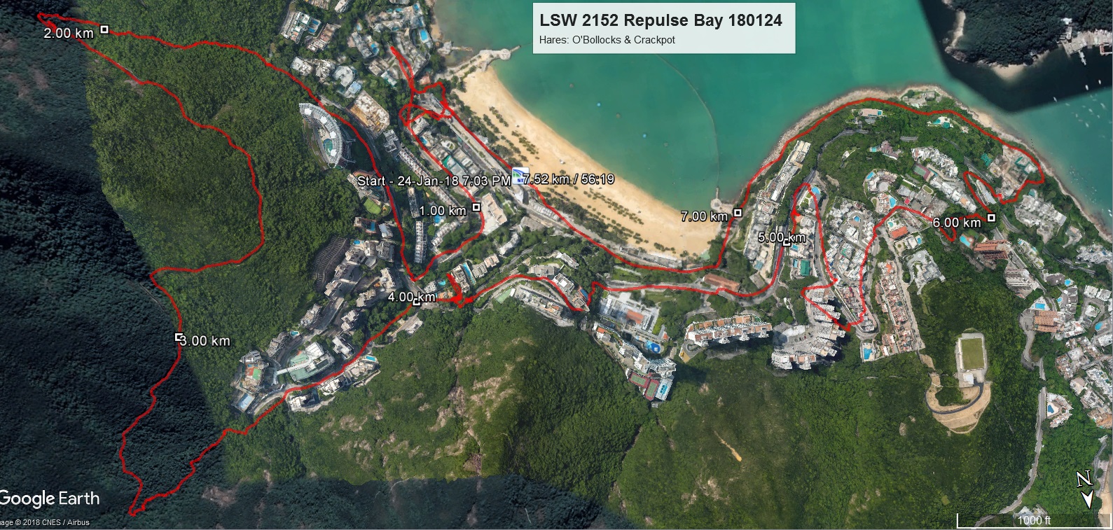 Repulse Bay 180124 7.52km 56mins