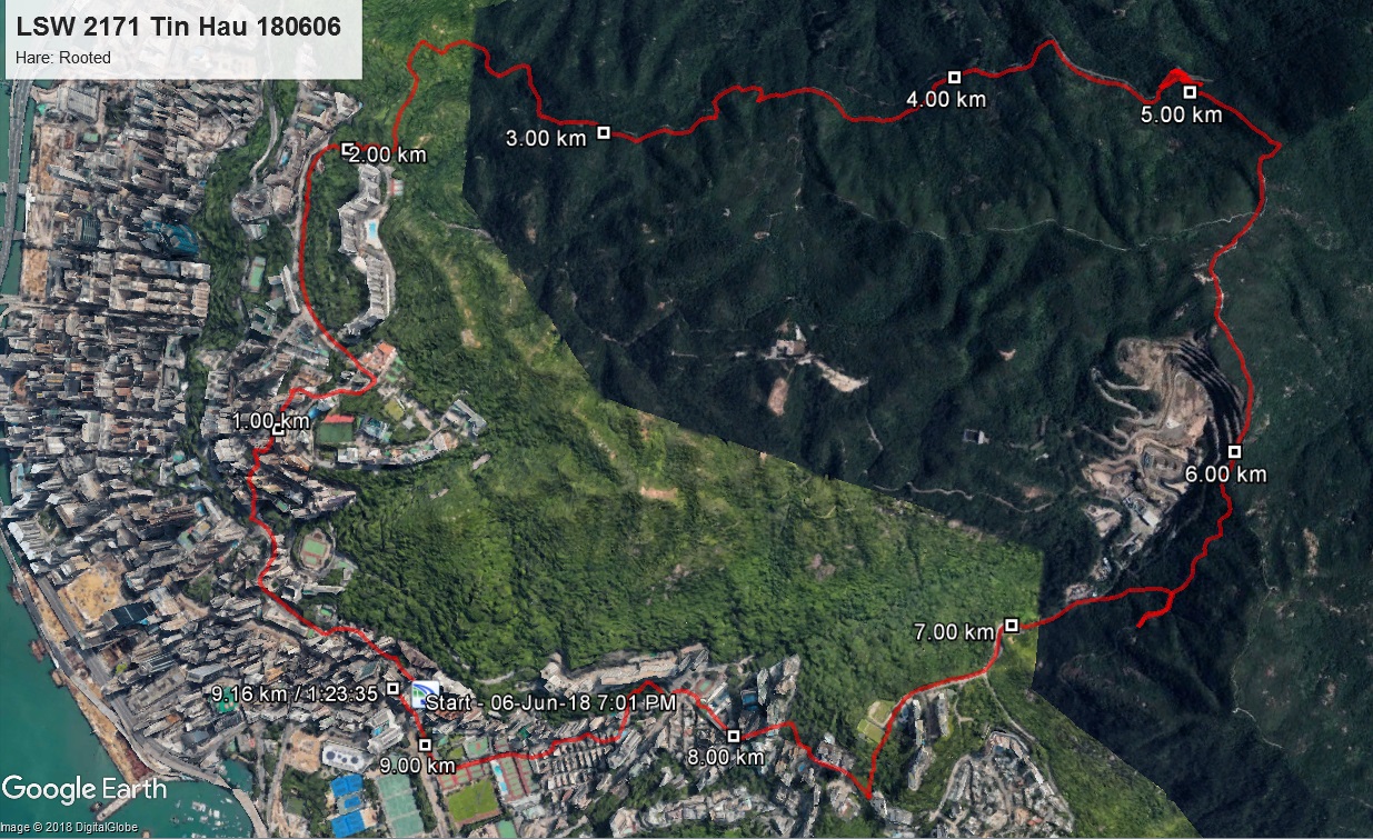 Tin Hau 180606 9.15km 83mins