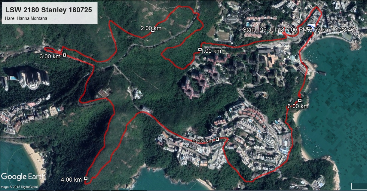 LSW 2180 Stanley 180725 6.59km 88mins