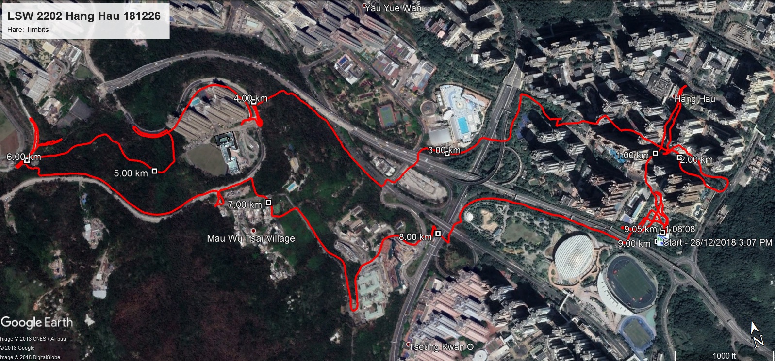 Hang Hau 181226 9.06km 68mins