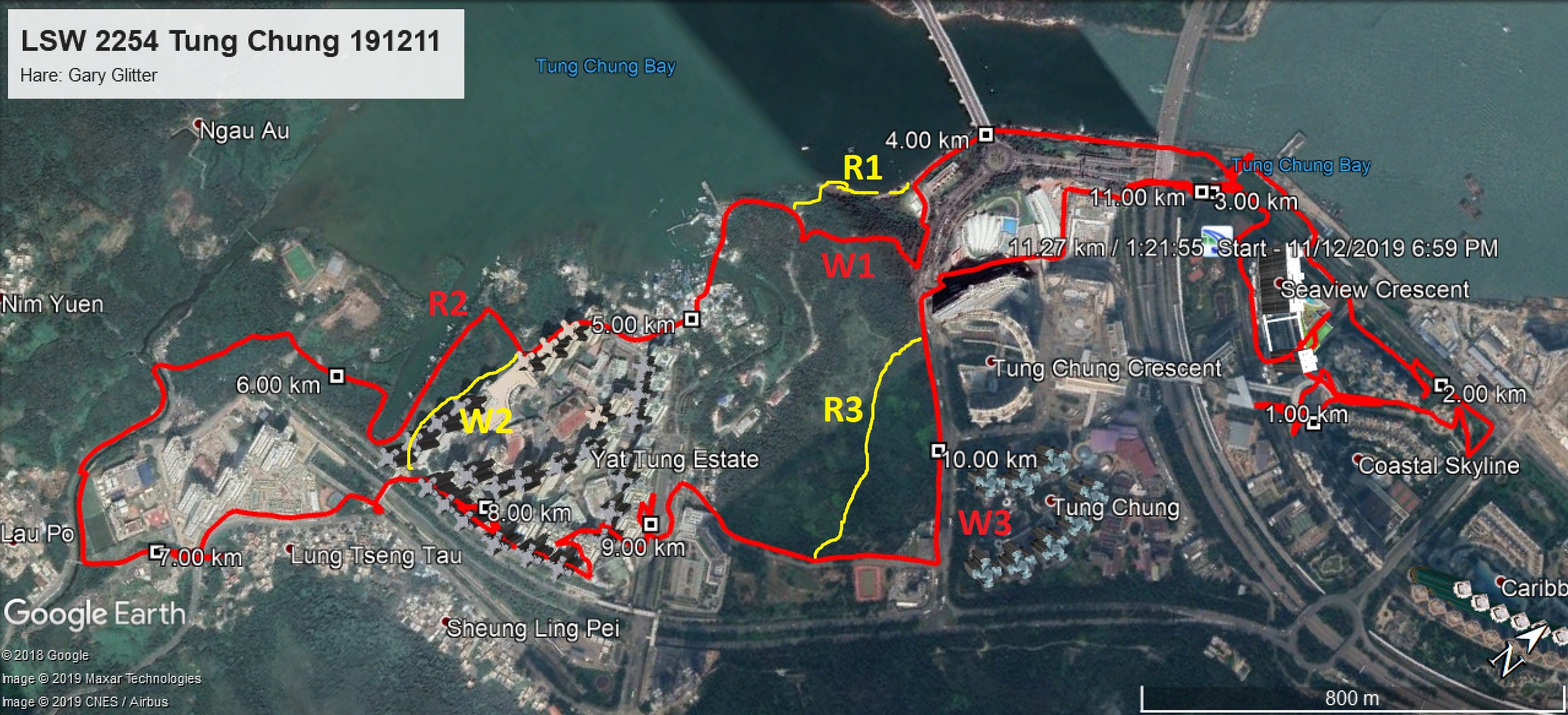 Tung Chung 191211 11.27km 81mins