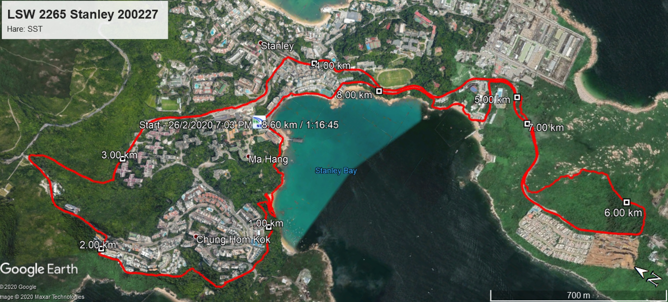 Stanley 200227 8.60km 76mins