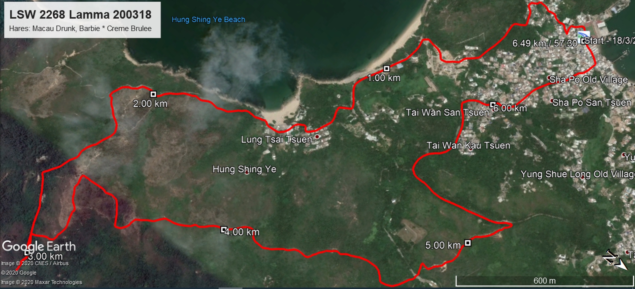 Lamma 200318 6.49km 57mins