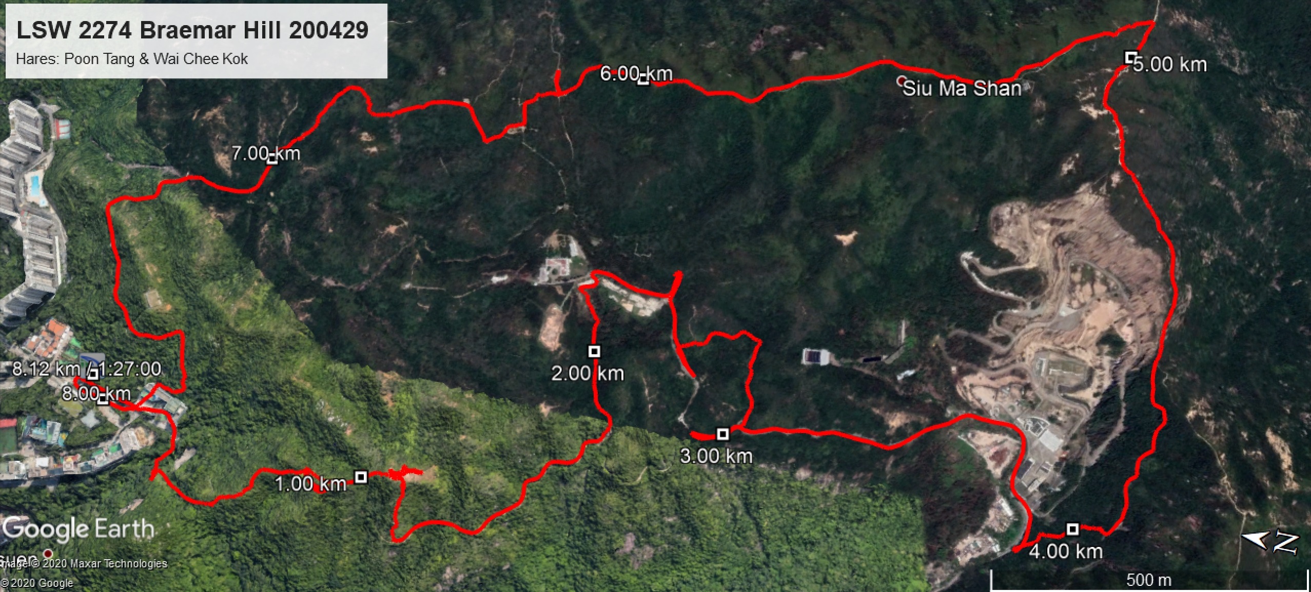 Braemar Hill 200429 8.12km 87mins
