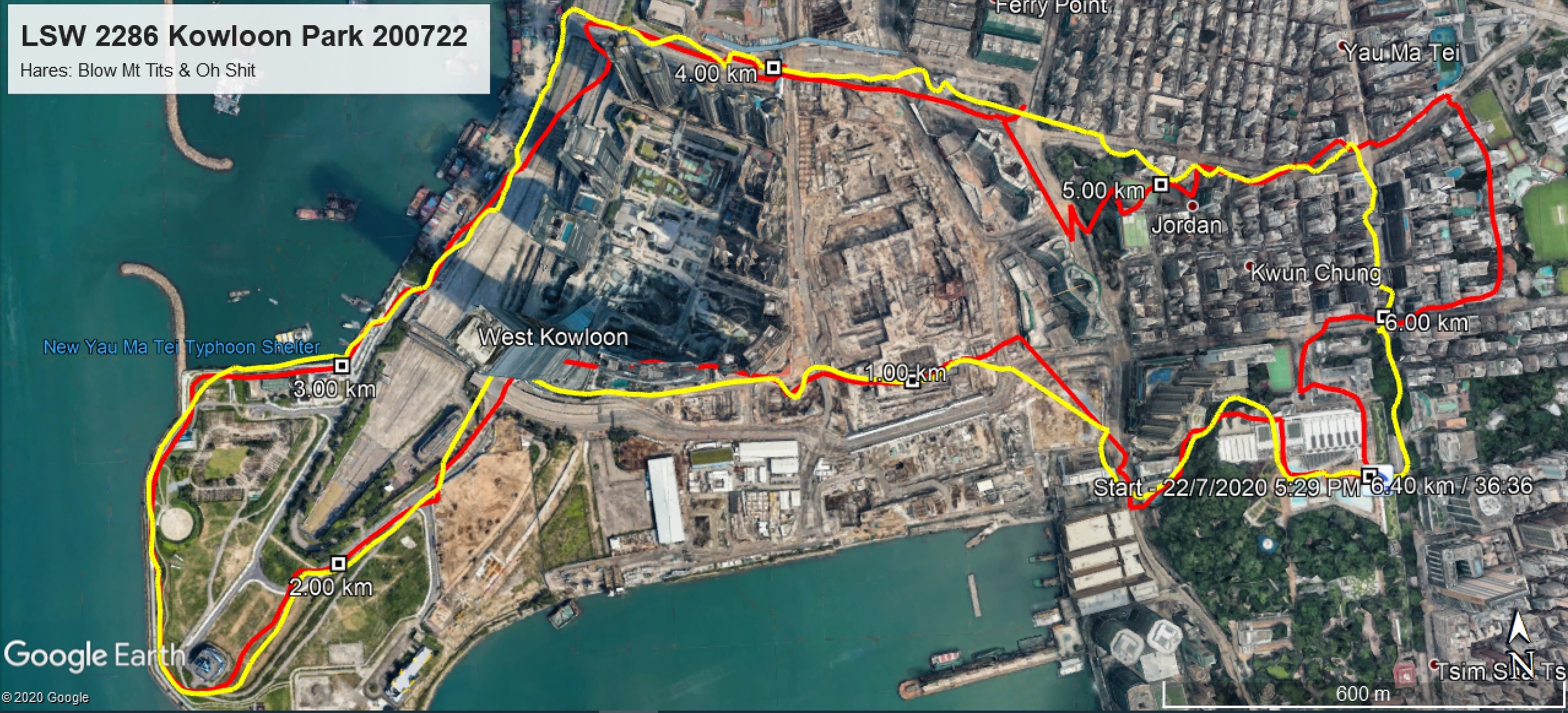 Kowloon Park 200722 6.40km 36mins
