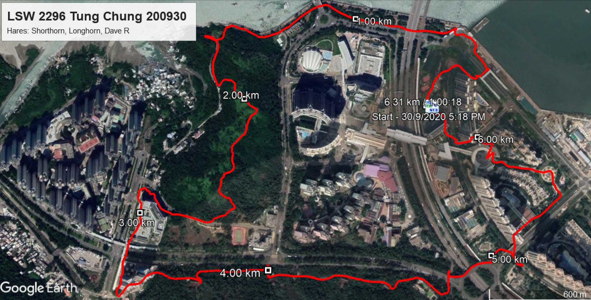 Tung Chung 200930 6.31km 60mins
