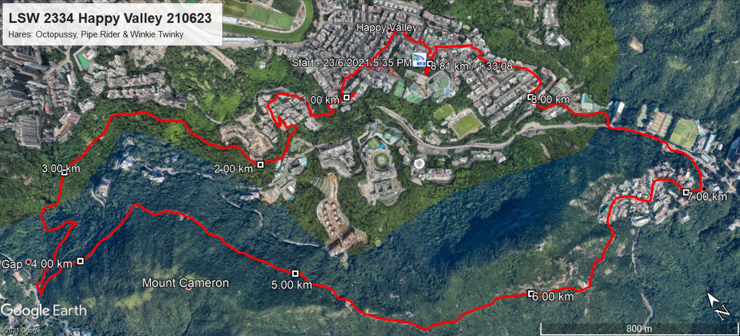 Happy Valley 210623 8.81km