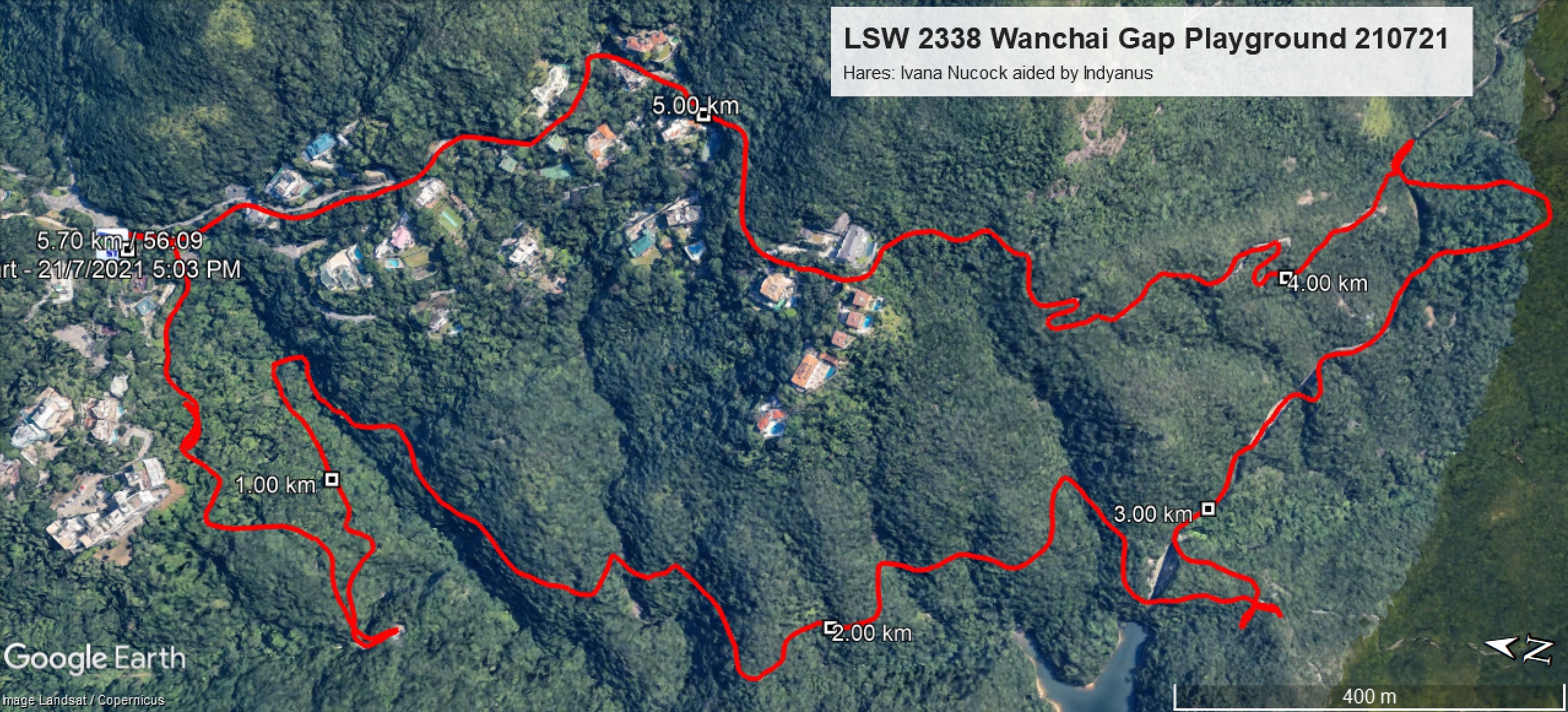  Wanchai Gap Playground 210721 5.70km 55mins