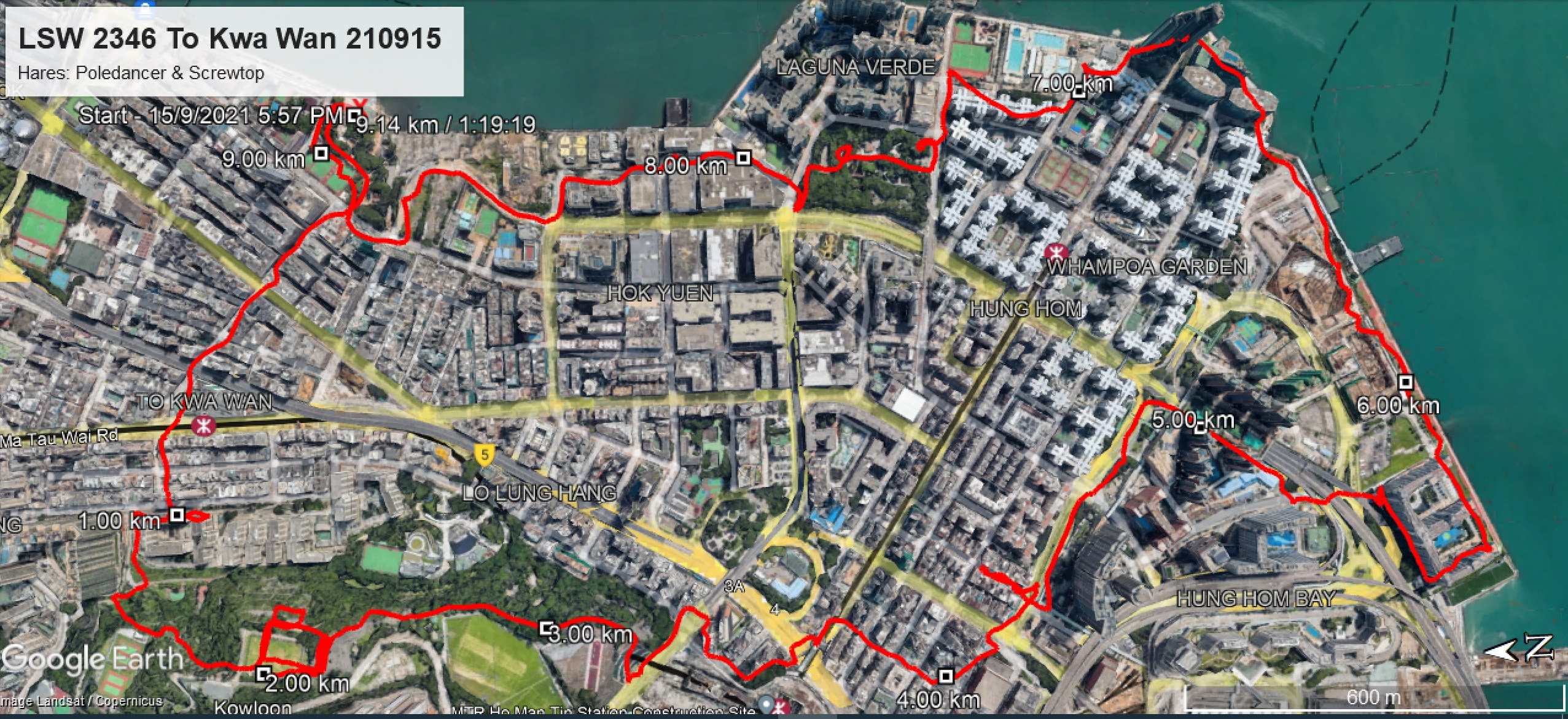 To Kwa Wan 210915 9.14km