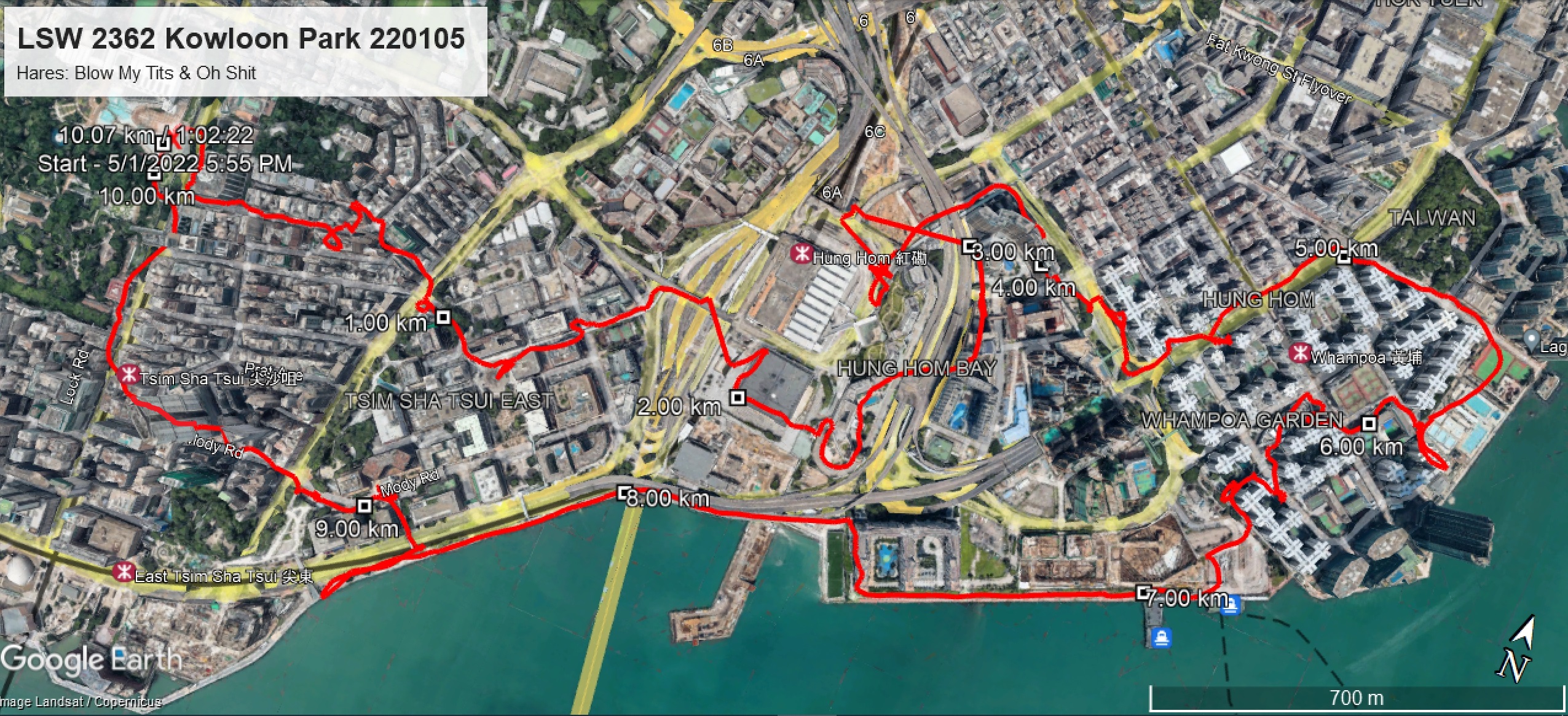 LSW 2362 Kowloon Park 220105 10.07km