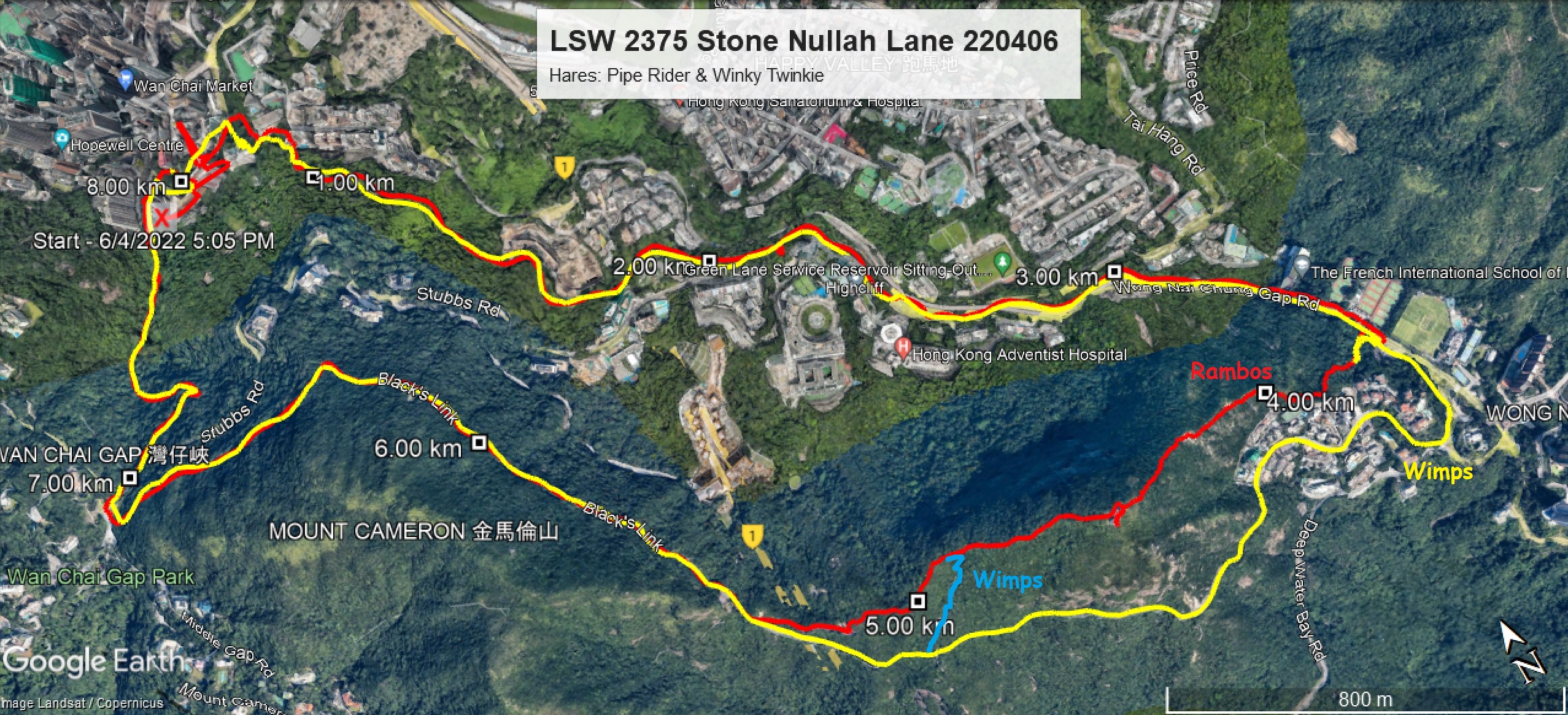 Stone Nullah Lane 220406 8.00km
