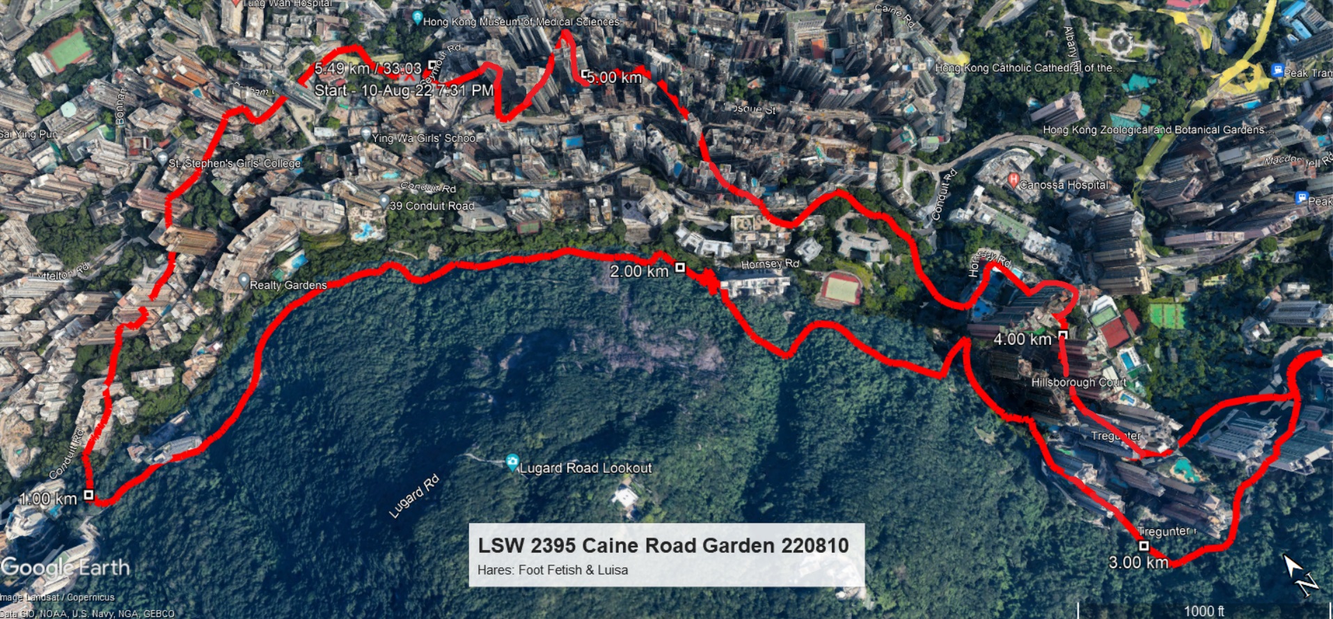 Caine Road Garden 220810 5.49km