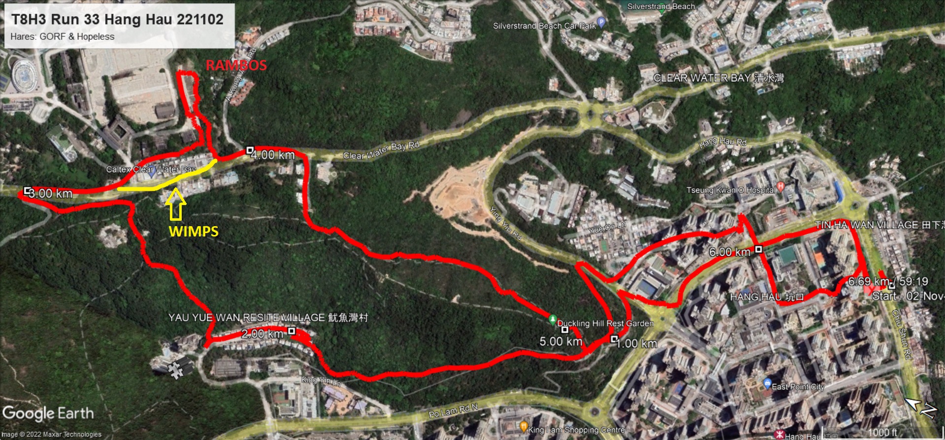 T8H3 Run 33 Hang Hau 221102 6.69km