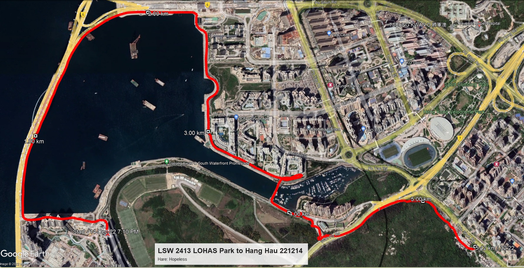 LOHAS Park to Hang Hau 221214 5.42km