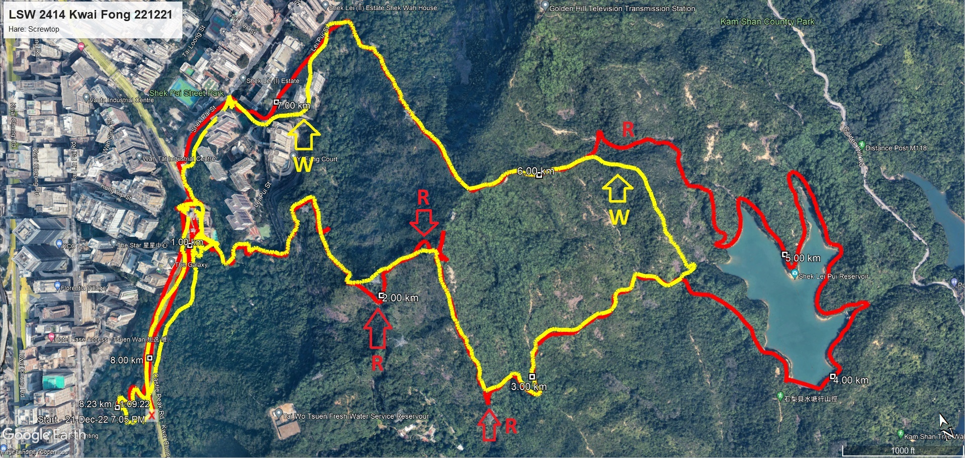 Kwai Fong 221221 8.23km