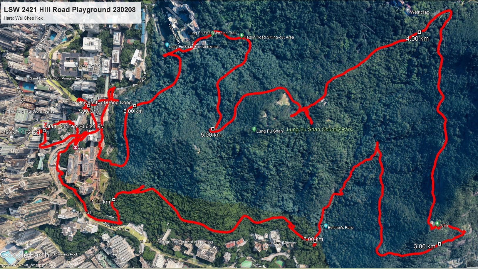 Hill Road Playground 230208 7.53km