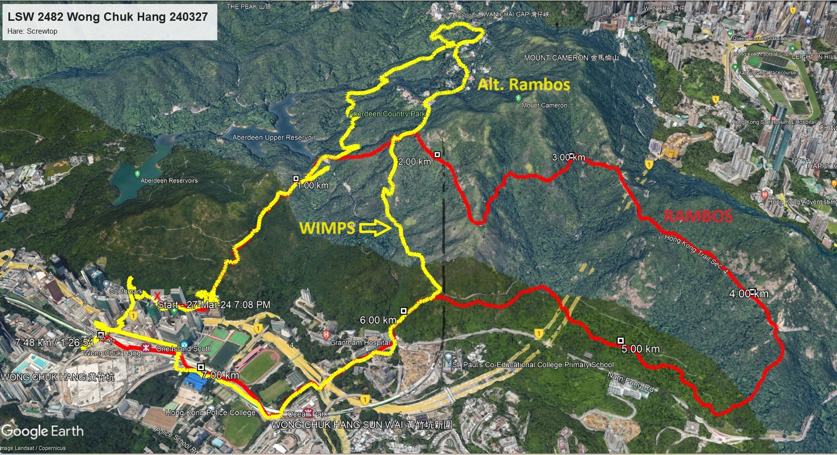 Wong Chuk Hang 240327 7.48km